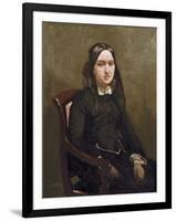 Mme Bison, 1852-Jean-Baptiste-Camille Corot-Framed Premium Giclee Print