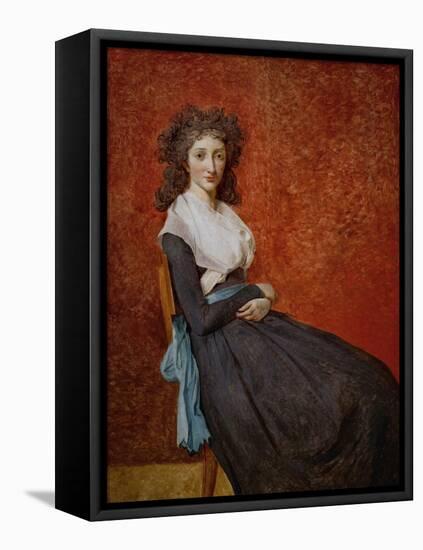 Mme. Charles-Louis Trudaine (1769-1802)-Jacques-Louis David-Framed Stretched Canvas