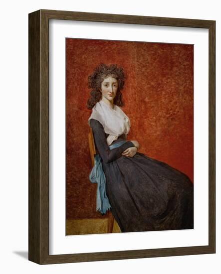 Mme. Charles-Louis Trudaine (1769-1802)-Jacques-Louis David-Framed Giclee Print