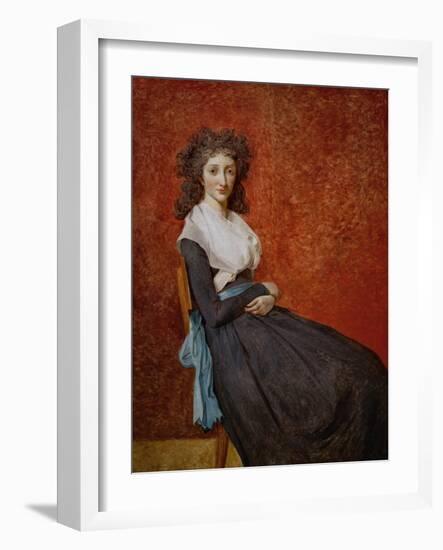 Mme. Charles-Louis Trudaine (1769-1802)-Jacques-Louis David-Framed Giclee Print