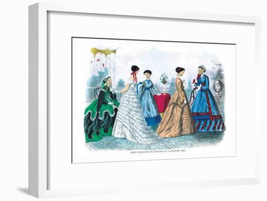 Mme. Demorest's Mirror of Fashions, 1840-null-Framed Art Print