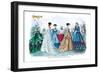 Mme. Demorest's Mirror of Fashions, 1840-null-Framed Art Print