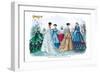 Mme. Demorest's Mirror of Fashions, 1840-null-Framed Art Print