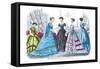 Mme. Demorest's Mirror of Fashions, 1840-null-Framed Stretched Canvas