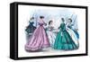 Mme. Demorest's Mirror of Fashions, 1840-null-Framed Stretched Canvas