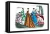 Mme. Demorest's Mirror of Fashions, 1840-null-Framed Stretched Canvas