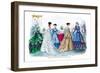 Mme. Demorest's Mirror of Fashions, 1840-null-Framed Art Print