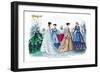 Mme. Demorest's Mirror of Fashions, 1840-null-Framed Art Print