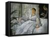 Mme. Edouard Manet (1830-1906) and Her Son, Leon Koella-Leenhoff (1852-1927)-Edouard Manet-Framed Stretched Canvas