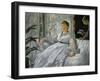 Mme. Edouard Manet (1830-1906) and Her Son, Leon Koella-Leenhoff (1852-1927)-Edouard Manet-Framed Giclee Print