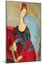 Mme Hebuterne in a Blue Chair, 1918-Amedeo Modigliani-Mounted Giclee Print
