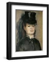 Mme. Henriette Darras, Wife of Capt. Paul Darras, 1873-Pierre-Auguste Renoir-Framed Premium Giclee Print