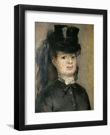 Mme. Henriette Darras, Wife of Capt. Paul Darras, 1873-Pierre-Auguste Renoir-Framed Premium Giclee Print