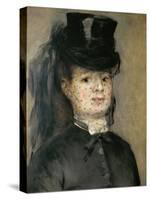 Mme. Henriette Darras, Wife of Capt. Paul Darras, 1873-Pierre-Auguste Renoir-Stretched Canvas