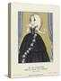 Mme Ida Rubinstein Dans La Dame Aux Camelias, Robe De Worth, from Gazette De Bon Ton, Pub. 1925 (Co-Georges Barbier-Stretched Canvas