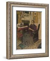 'Mme Kapferer (1919)', 1919, (1946)-Edouard Vuillard-Framed Giclee Print