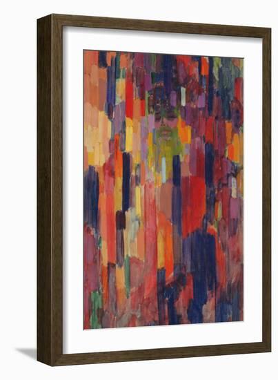 Mme Kupka among Verticals-Frantisek Kupka-Framed Premium Giclee Print