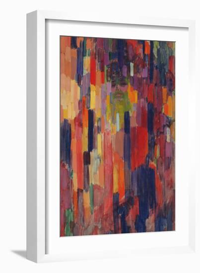 Mme Kupka among Verticals-Frantisek Kupka-Framed Giclee Print