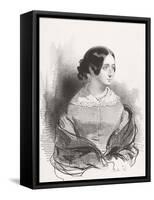 Mme. Montigny, 1842-Paul Gavarni-Framed Stretched Canvas