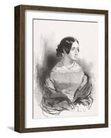 Mme. Montigny, 1842-Paul Gavarni-Framed Giclee Print