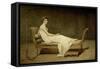 Mme Recamier nee Julie Bernard (1777-1849)-Jacques Louis David-Framed Stretched Canvas
