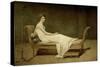 Mme Recamier nee Julie Bernard (1777-1849)-Jacques Louis David-Stretched Canvas