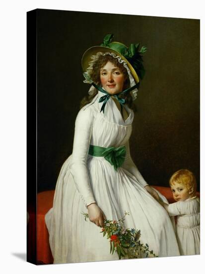 Mme. Seriziat and Her Son-Jacques-Louis David-Stretched Canvas