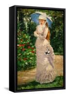 Mme. Valtesse de la Bigne. Oil on canvas (1889) 200 x 122 cm Inv. 20059.-Henri Gervex-Framed Stretched Canvas