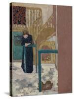 Mme Vuillard in a Set Designer's Studio, 1893-94-Edouard Vuillard-Stretched Canvas