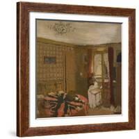 Mme Vuillard Sewing by the Window, rue Truffaut, c.1899-Edouard Vuillard-Framed Giclee Print