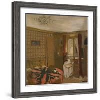 Mme Vuillard Sewing by the Window, rue Truffaut, c.1899-Edouard Vuillard-Framed Giclee Print