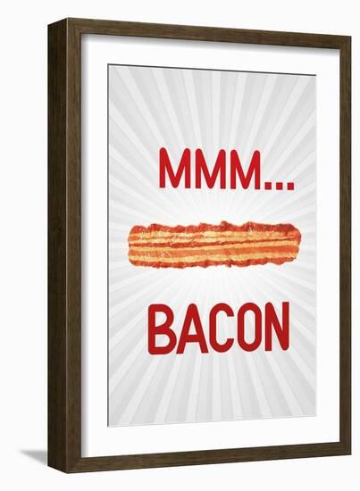 MMM... Bacon Art Poster Print-null-Framed Art Print
