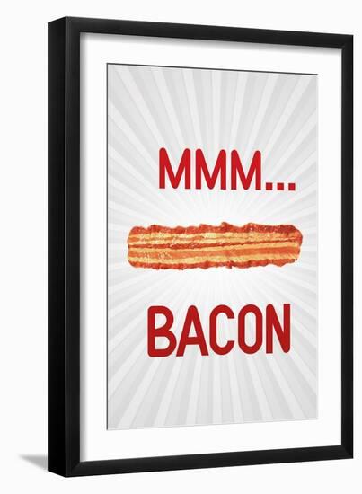 MMM... Bacon Art Poster Print-null-Framed Art Print