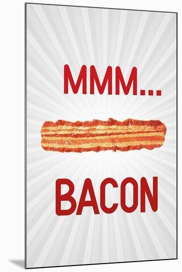 MMM... Bacon Art Poster Print-null-Mounted Art Print