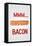 MMM... Bacon Art Poster Print-null-Framed Stretched Canvas