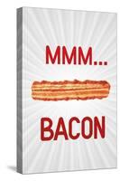 MMM... Bacon Art Poster Print-null-Stretched Canvas