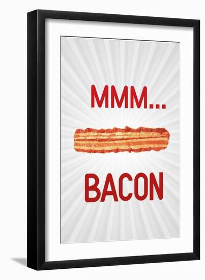 Mmmmm... Bacon-null-Framed Art Print