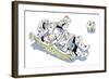 MMU and Moon-HR-FM-Framed Art Print