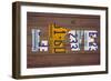 MN State Love-Design Turnpike-Framed Giclee Print