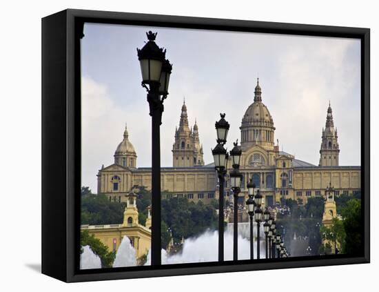 Mnac (National Art Museum of Catalonia) Montjuic, Barcelona; Catalonia; Spain-Carlos Sanchez Pereyra-Framed Stretched Canvas