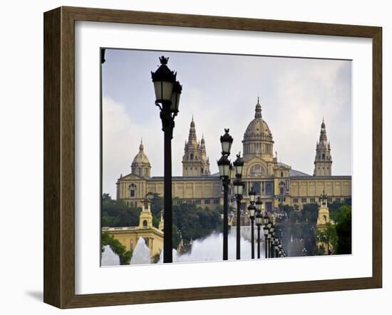 Mnac (National Art Museum of Catalonia) Montjuic, Barcelona; Catalonia; Spain-Carlos Sanchez Pereyra-Framed Photographic Print