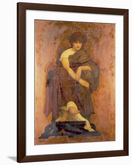 Mnemosyne, the Mother of the Muses-Frederick Leighton-Framed Giclee Print