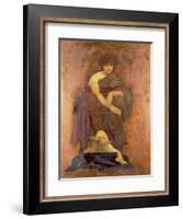 Mnemosyne, the Mother of the Muses-Frederick Leighton-Framed Giclee Print