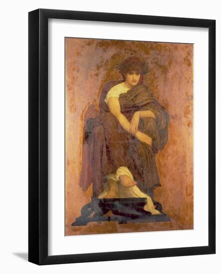 Mnemosyne, the Mother of the Muses-Frederick Leighton-Framed Giclee Print