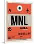 MNL Manila Luggage Tag I-NaxArt-Framed Art Print