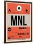 MNL Manila Luggage Tag I-NaxArt-Framed Art Print