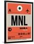 MNL Manila Luggage Tag I-NaxArt-Framed Art Print