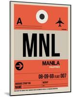 MNL Manila Luggage Tag I-NaxArt-Mounted Art Print