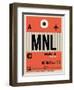 MNL Manila Luggage Tag I-NaxArt-Framed Premium Giclee Print