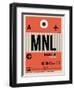 MNL Manila Luggage Tag I-NaxArt-Framed Premium Giclee Print